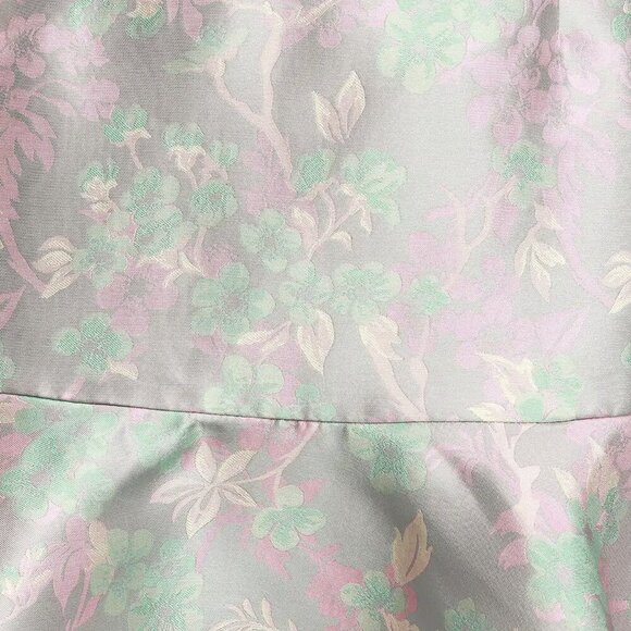 NWT Lulus Royal To Be Lavender Floral Jacquard Ruffled Skater Dress - Picture 8 of 8